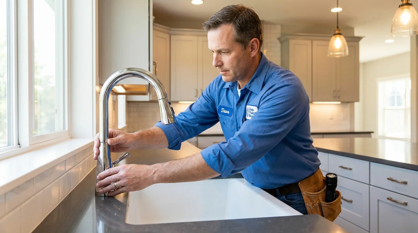 Kitchen faucet installation by Johns Plumbing LLC in Kiln