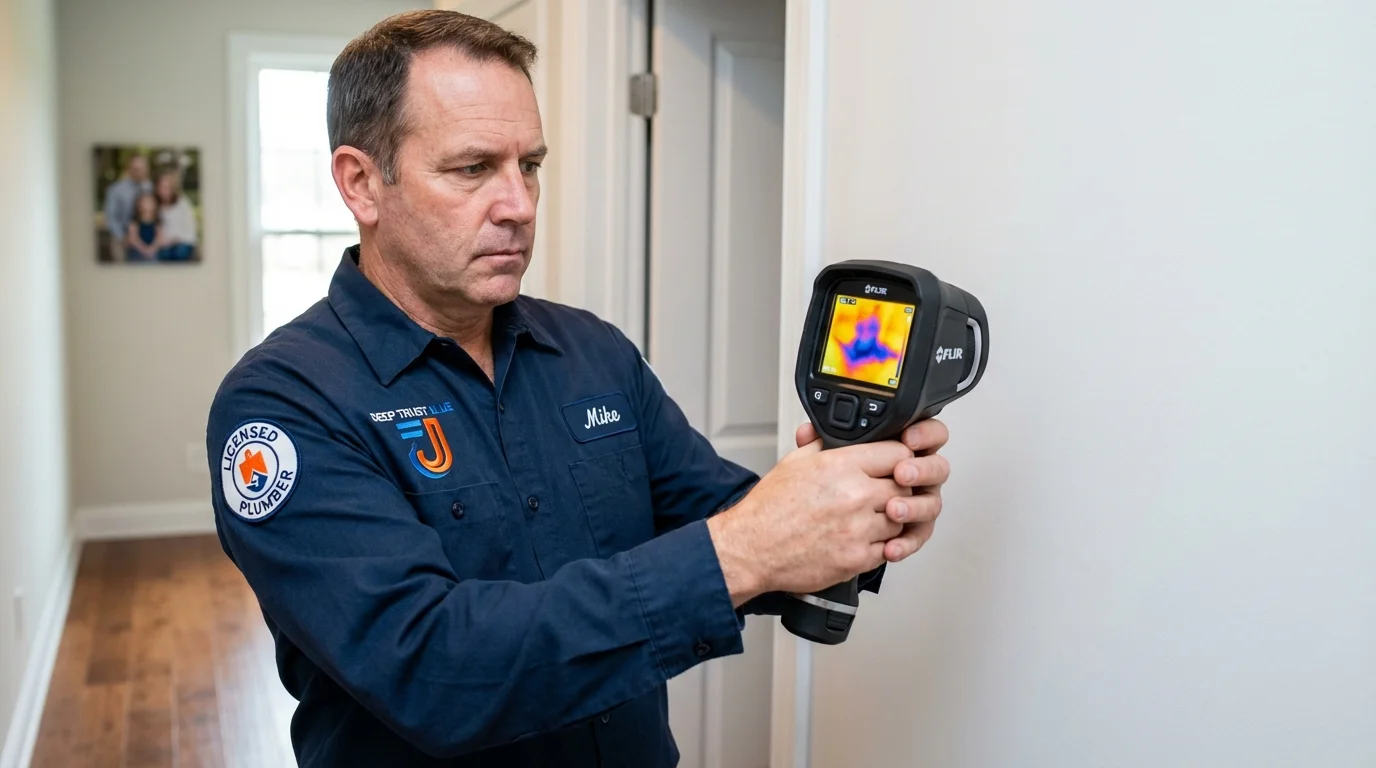 Thermal imaging leak detection by Johns Plumbing LLC in Kiln